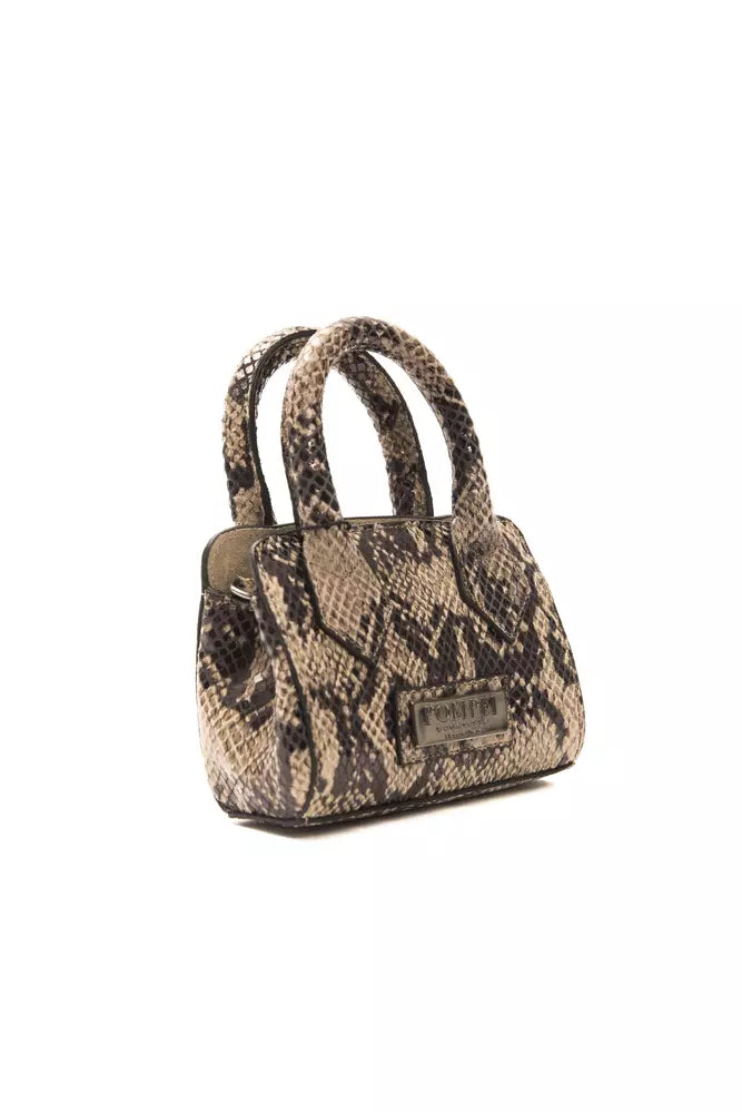 Chic Python Print Δερμάτινη Mini Tote