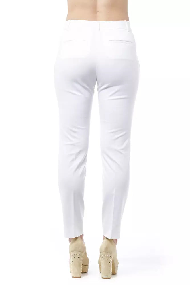 Chic High Waist Cigarette Leg Trousers