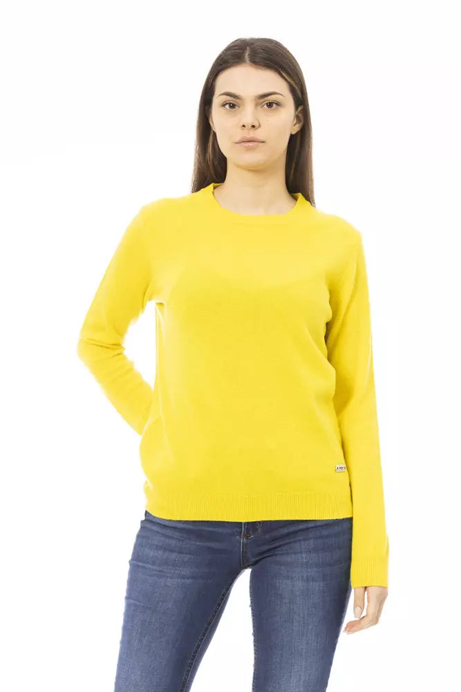 Yellow Wool Women Sweater