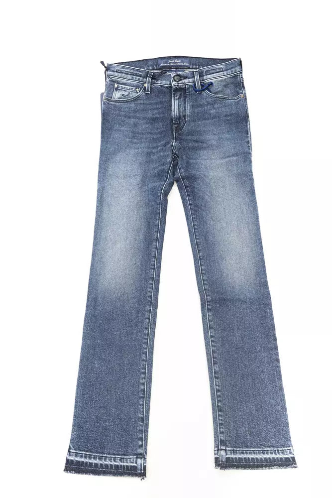 Blue Cotton Women Jeans