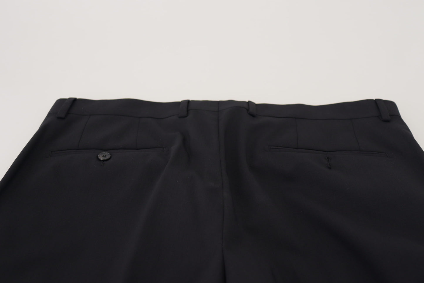 Elegant Black Wool Blend Trousers