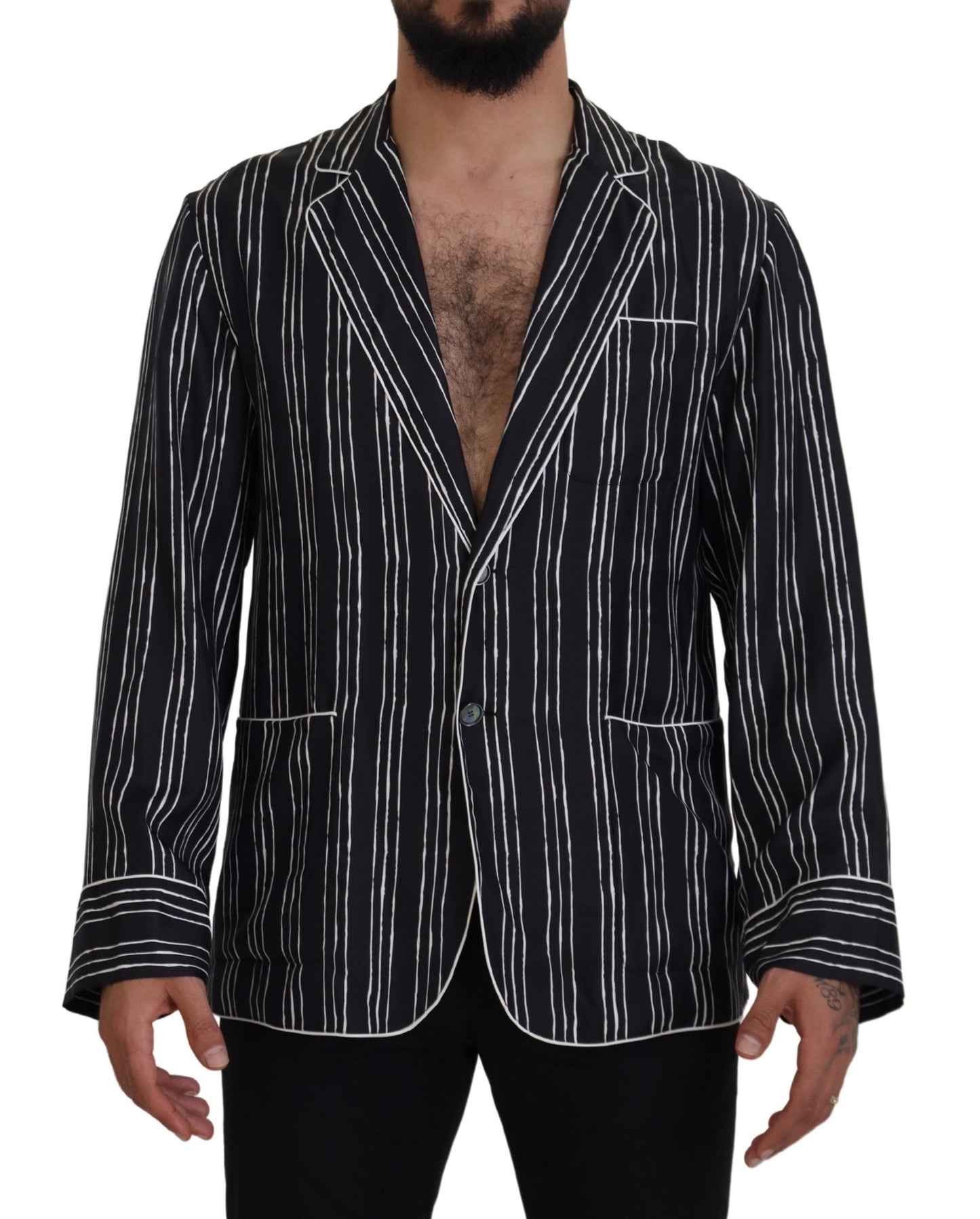 Κομψό Silk Pajama Top Lounge Jacket