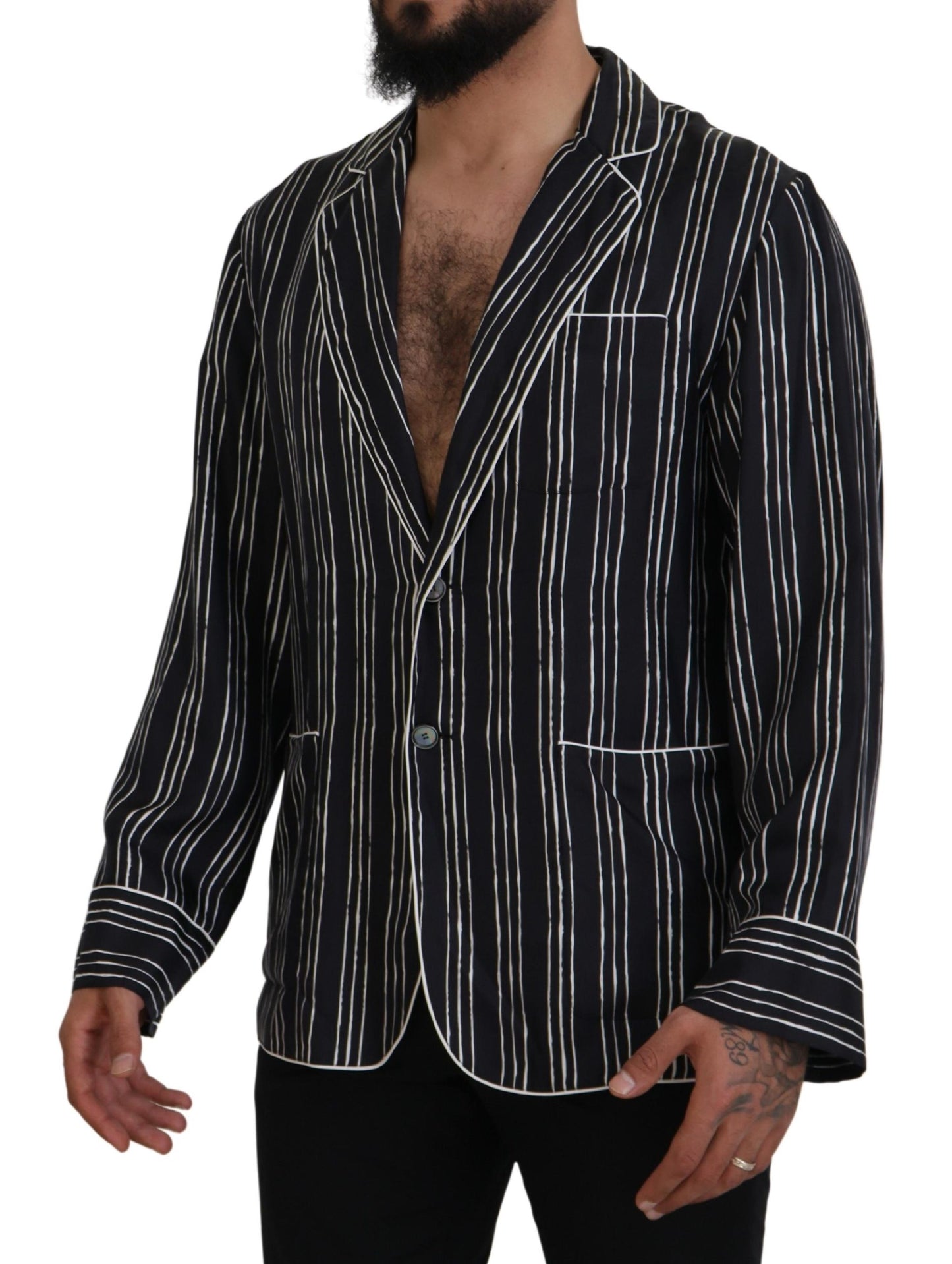 Κομψό Silk Pajama Top Lounge Jacket