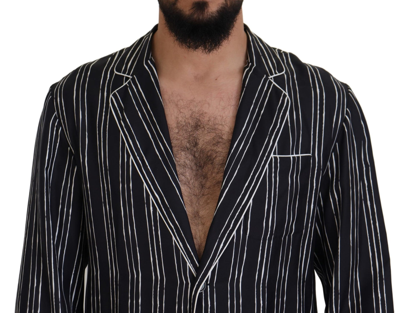 Κομψό Silk Pajama Top Lounge Jacket