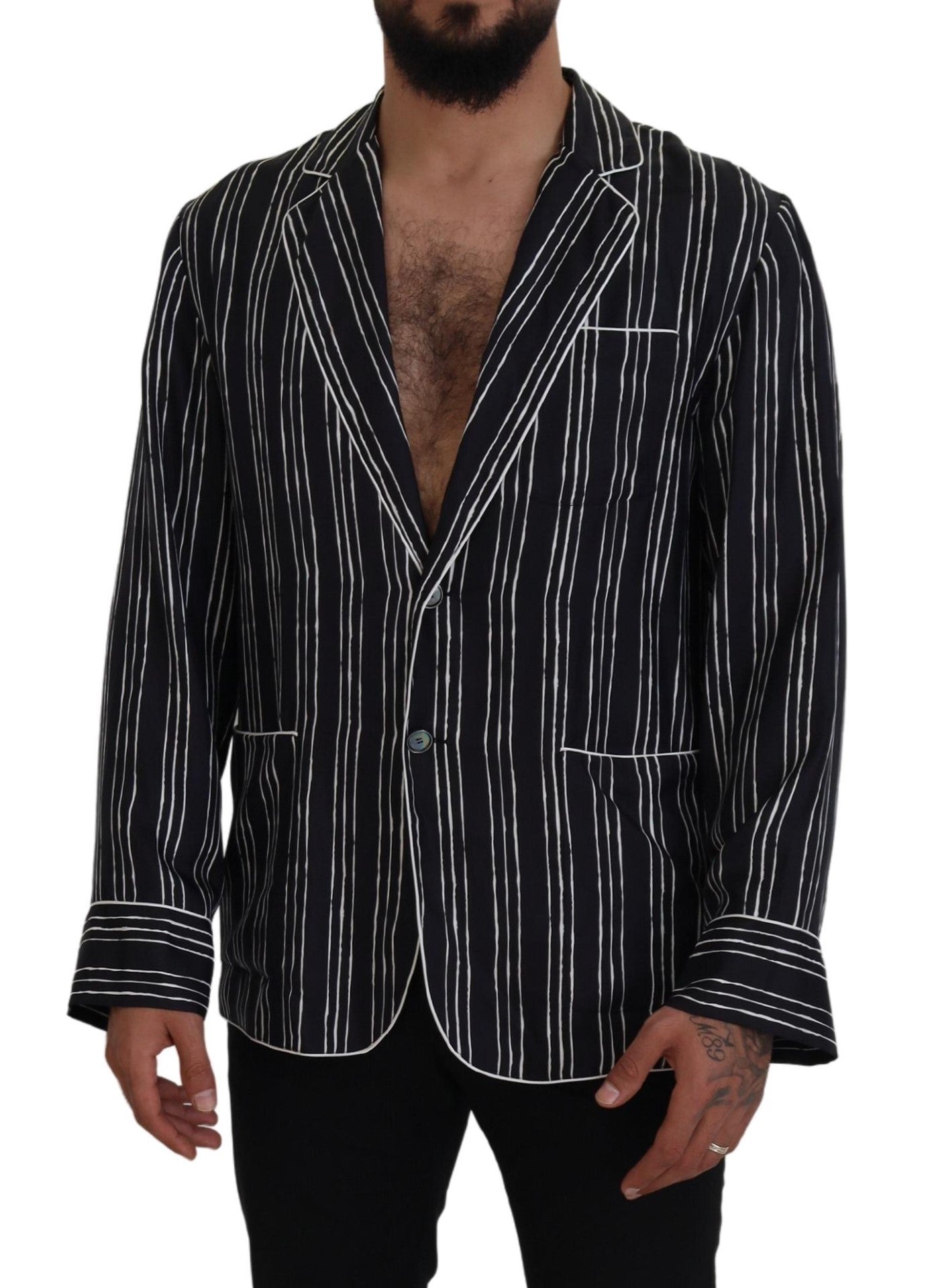 Κομψό Silk Pajama Top Lounge Jacket