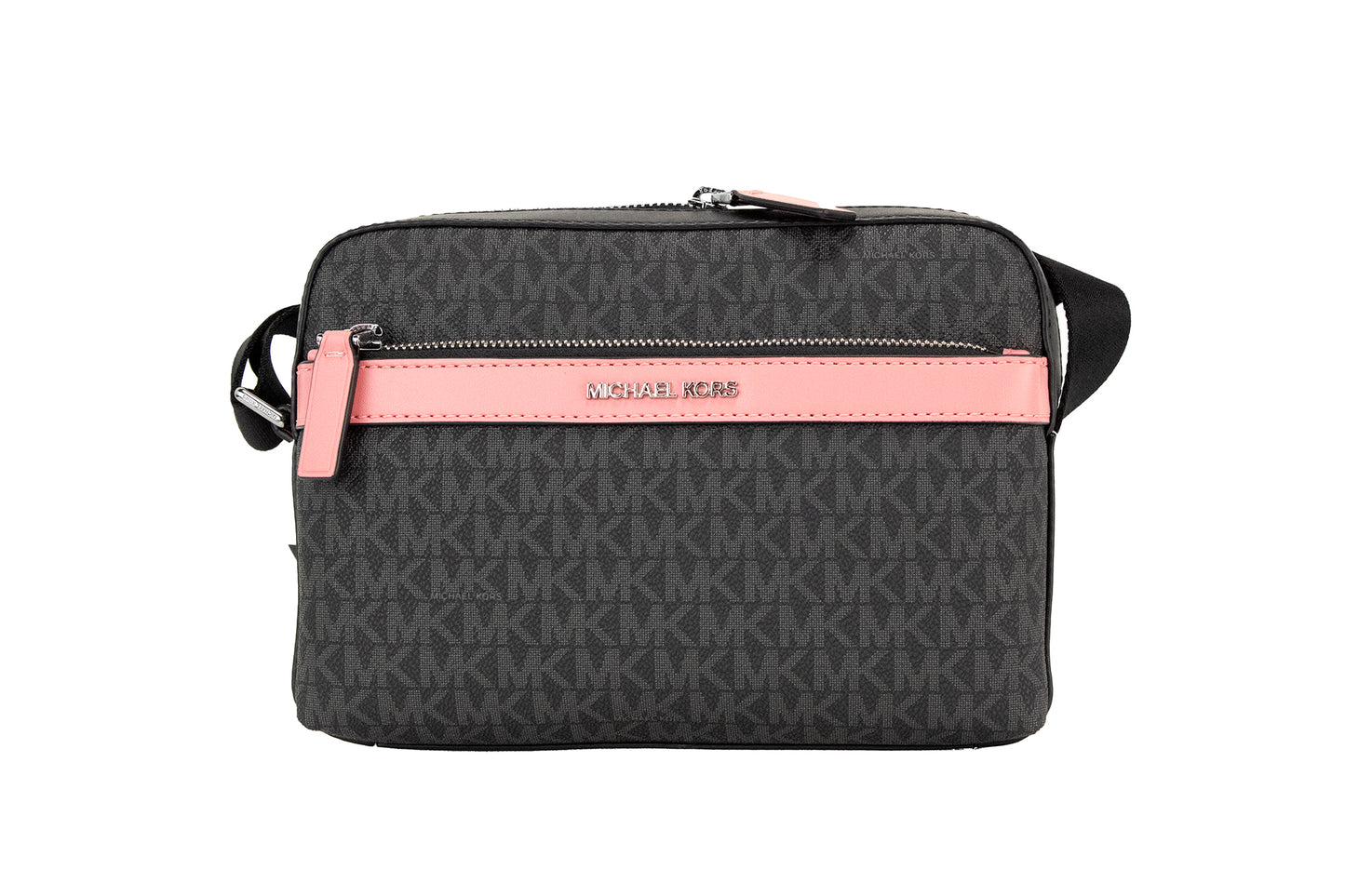 Cooper Small Black Pink Signature PVC Utility Crossbody τσάντα