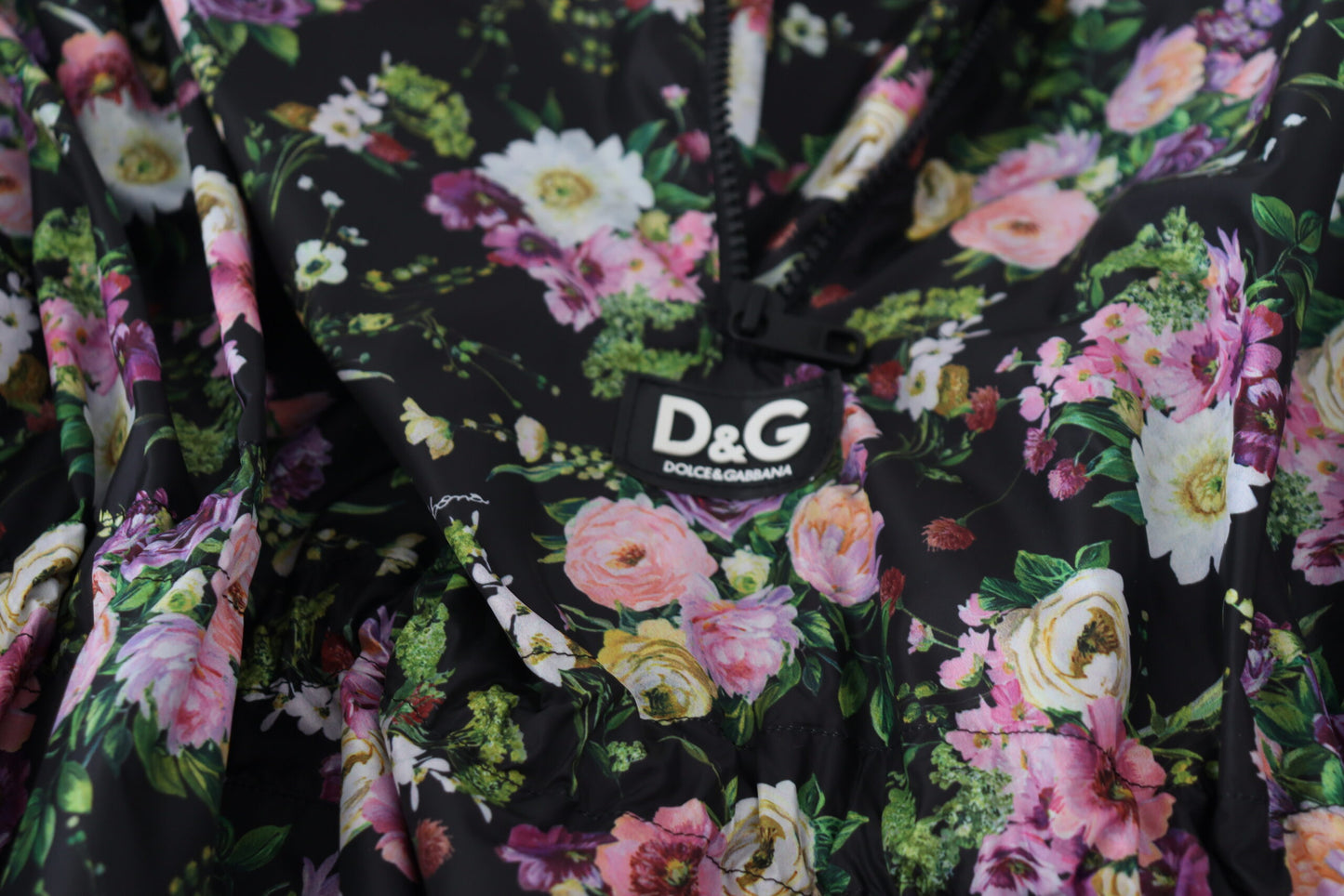 Elegant Floral Mini Dress with Logo Detail