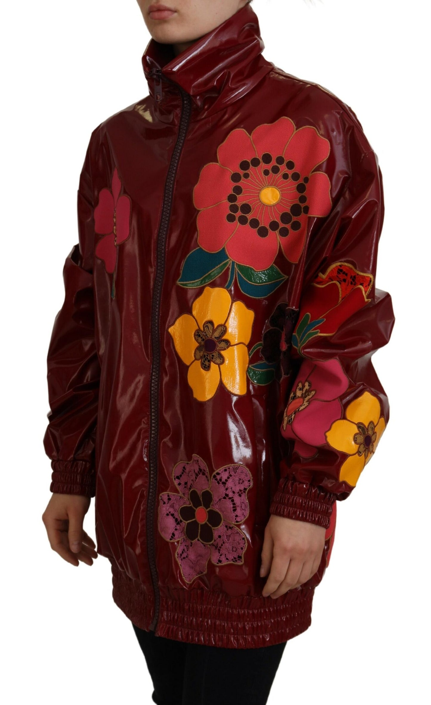 Μπουφάν Maroon Floral Luxe