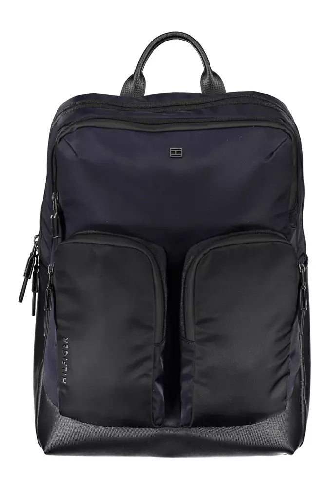 Blue Polyethylene Men Backpack