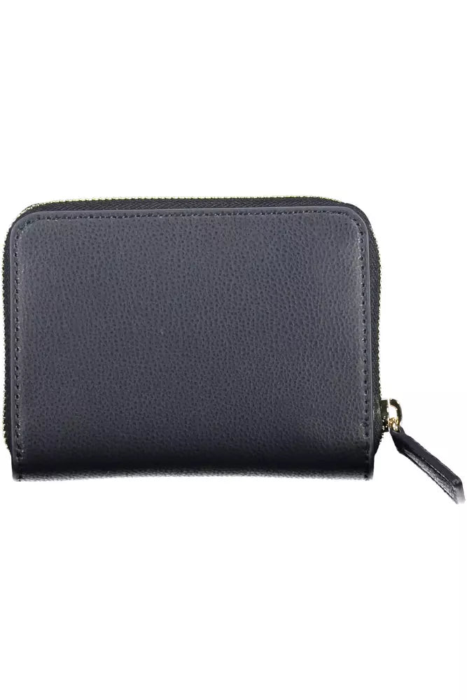 Blue Polyester Women Wallet