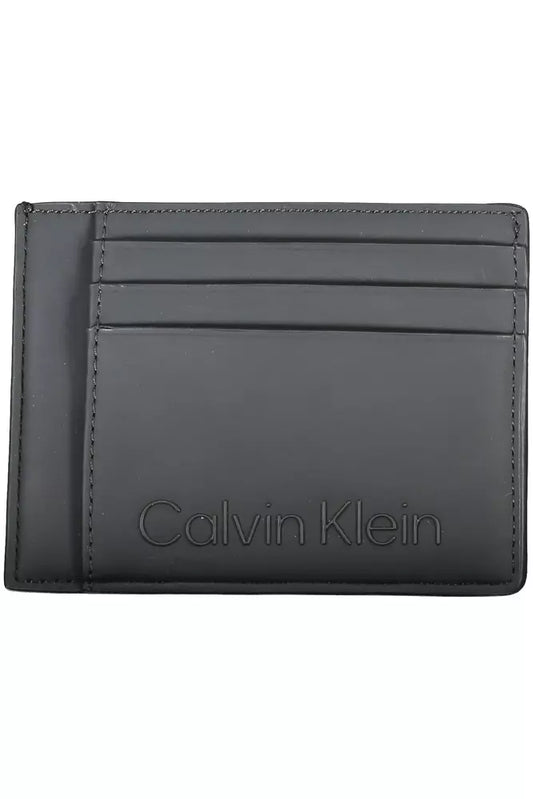 Black Polyester Men Wallet