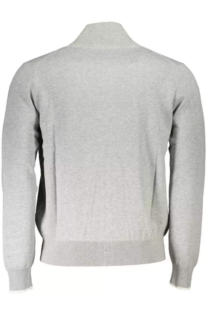 Gray Cotton Men Sweater