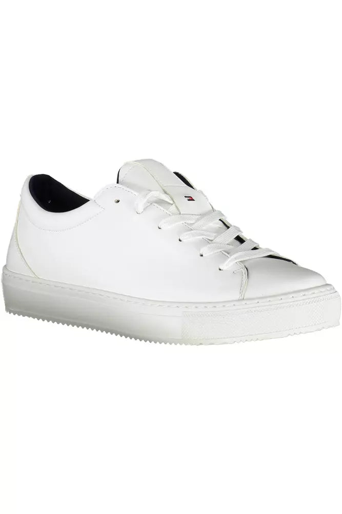 White Synthetic Women Sneaker