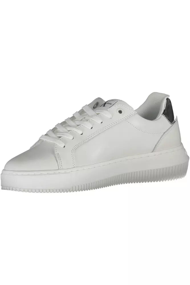 White Leather Women Sneaker