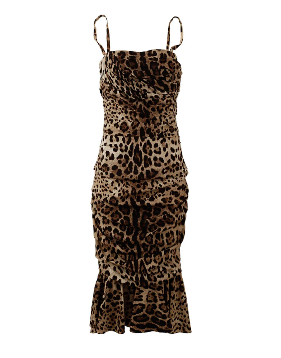 Κομψό Leopard Print Cady φόρεμα