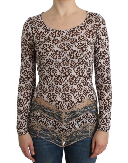 Elegant Floral Lace Longsleeve Top