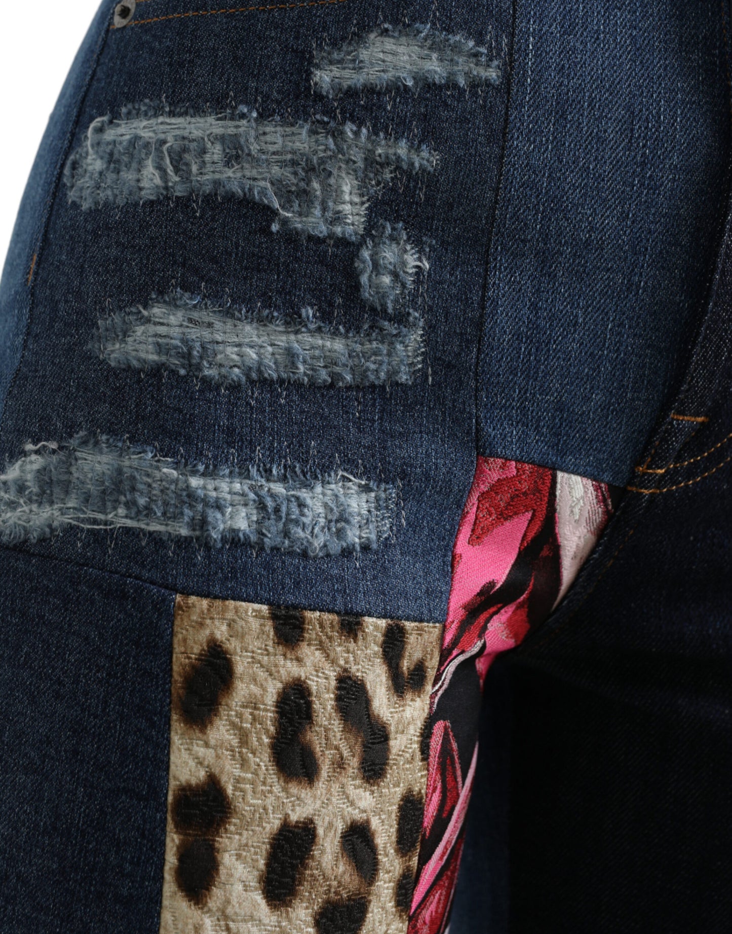 Ζωντανό Skinny Jeans Patchwork