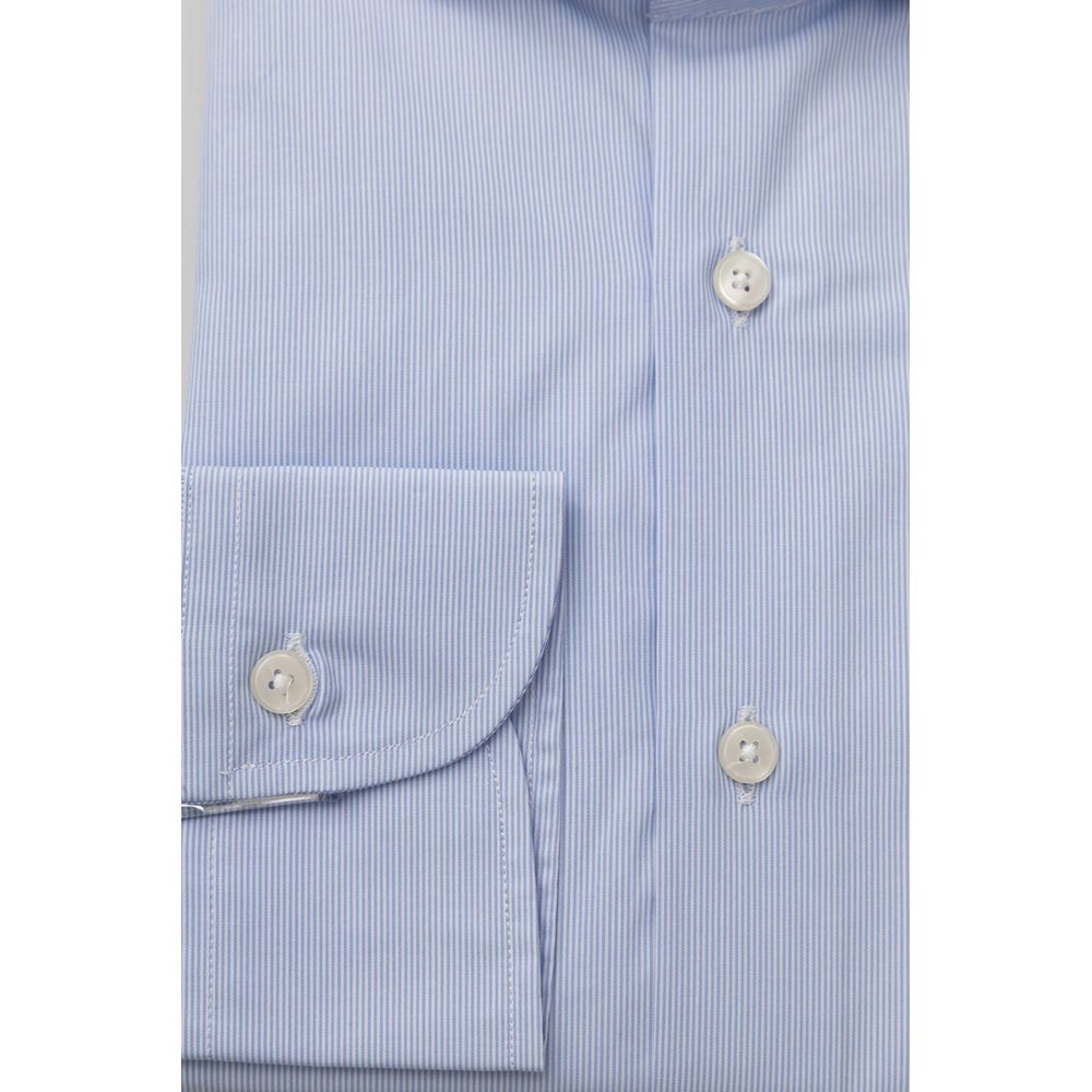 Light Blue Cotton Men Shirt