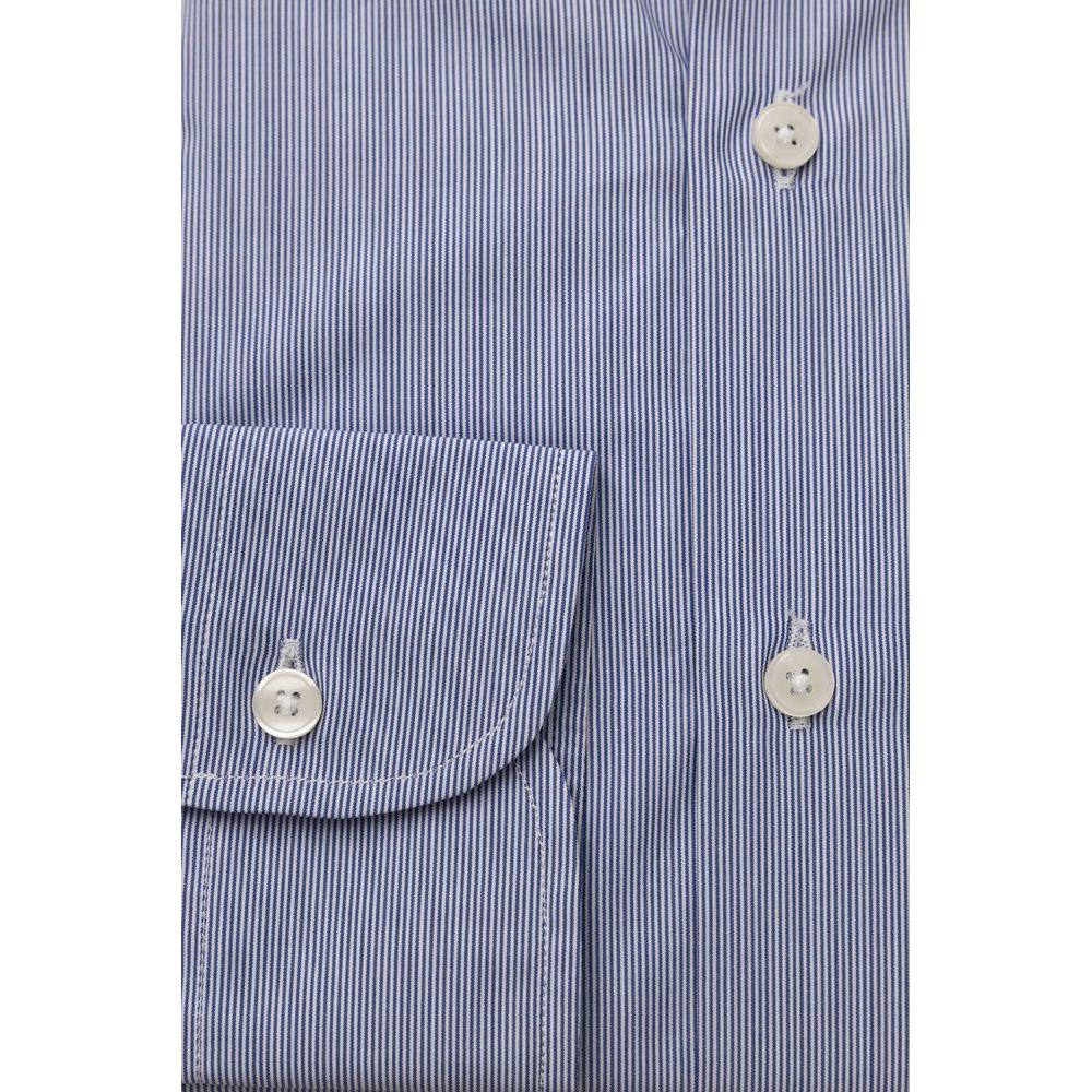 Light Blue Cotton Men Shirt