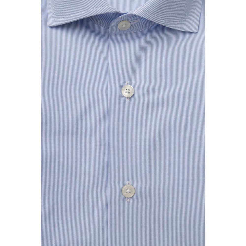 Light Blue Cotton Men Shirt