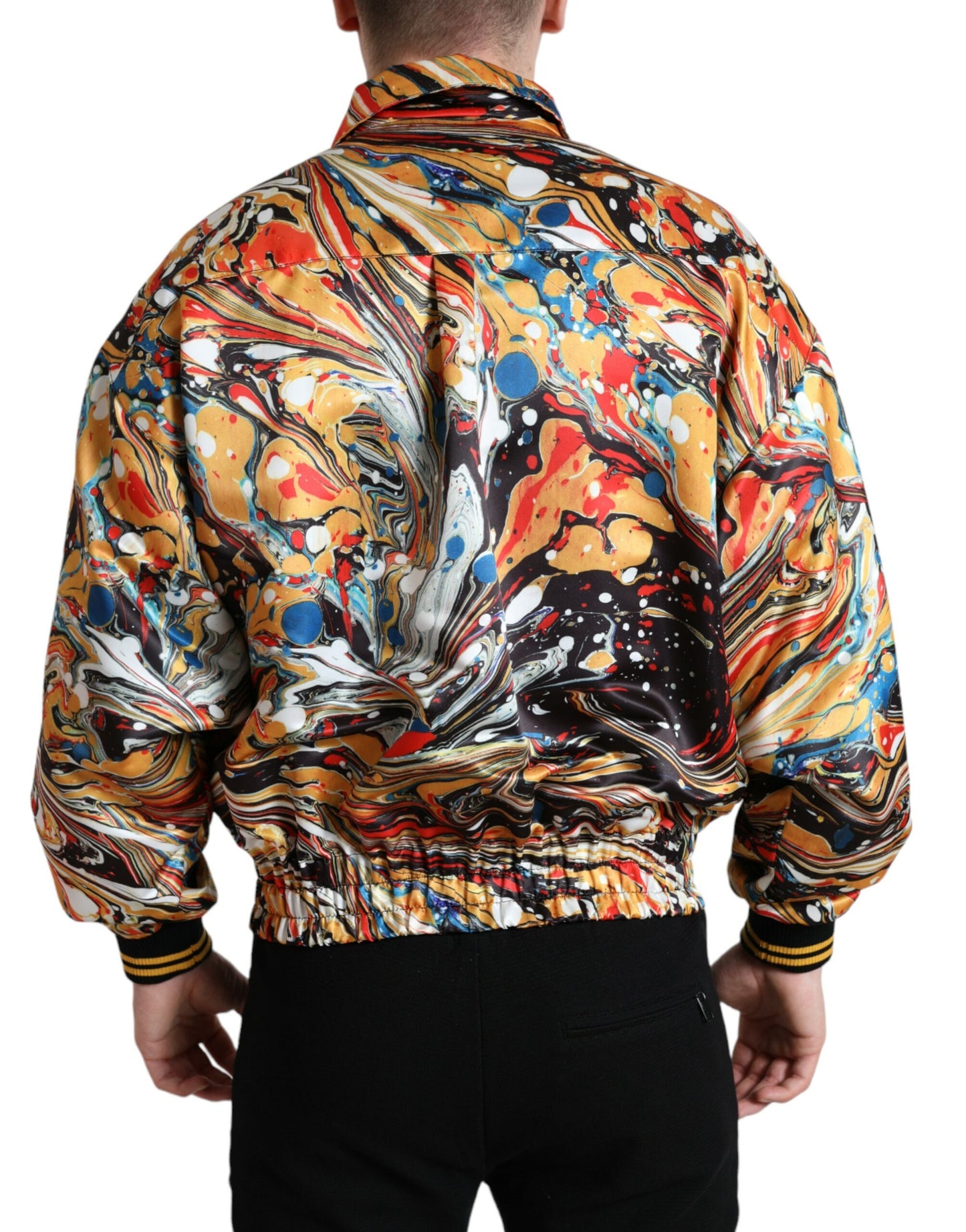 Πολύχρωμο Abstract Bomber Jacket