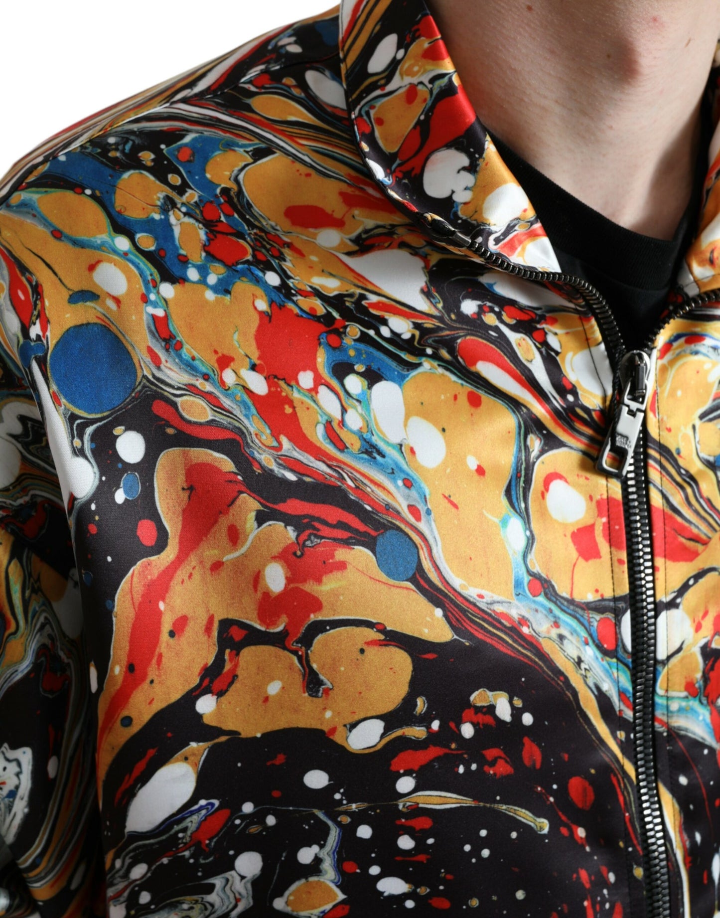 Πολύχρωμο Abstract Bomber Jacket