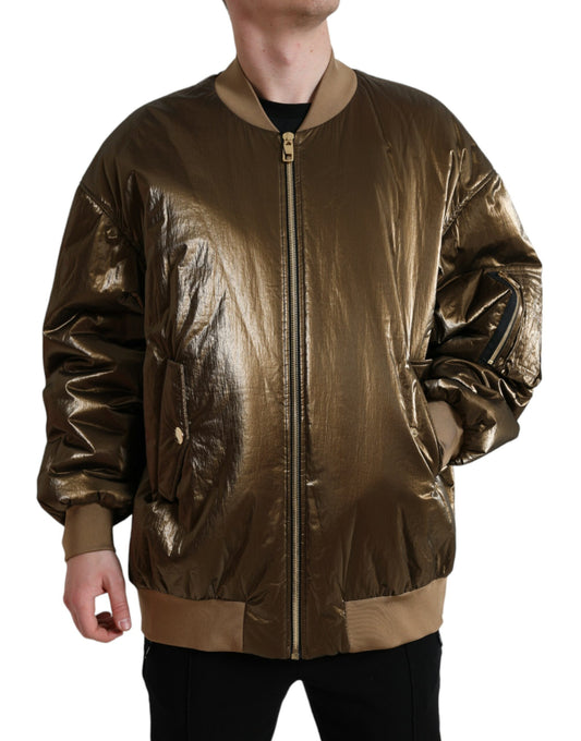 Κομψό Bronze Bomber Jacket