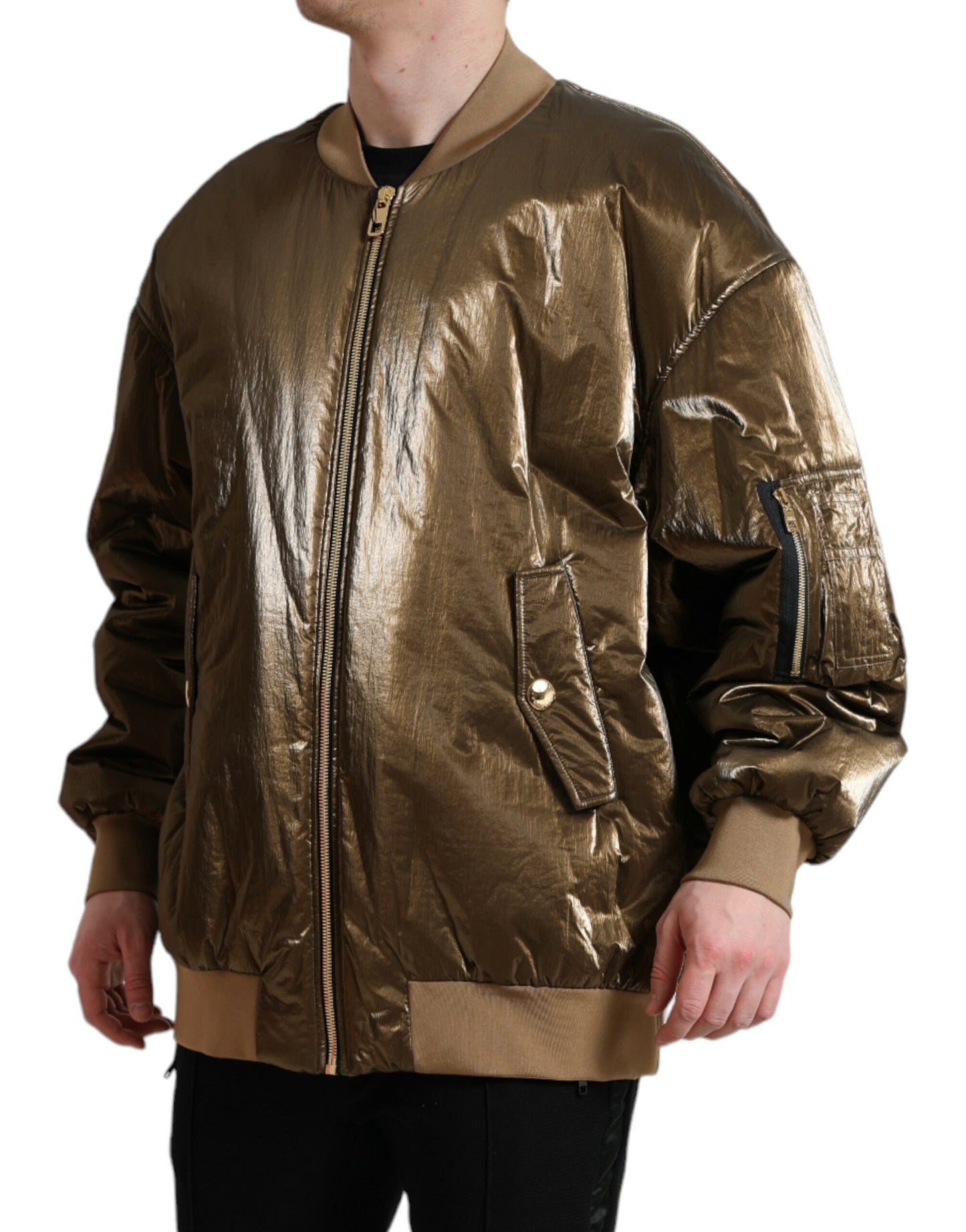 Κομψό Bronze Bomber Jacket