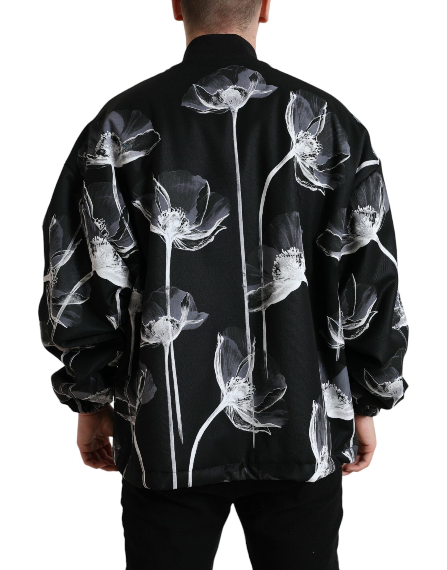 Κομψό Bomber Jacket με λουλούδια