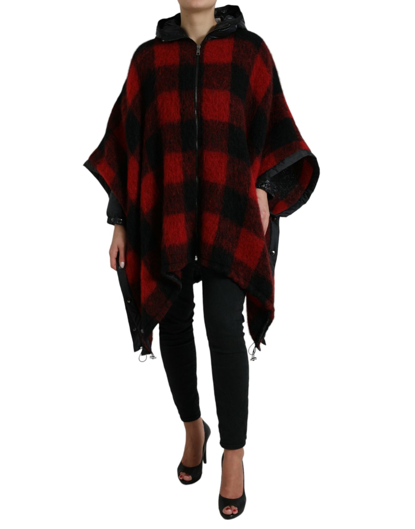 Κομψό μπουφάν Buffalo Check Poncho