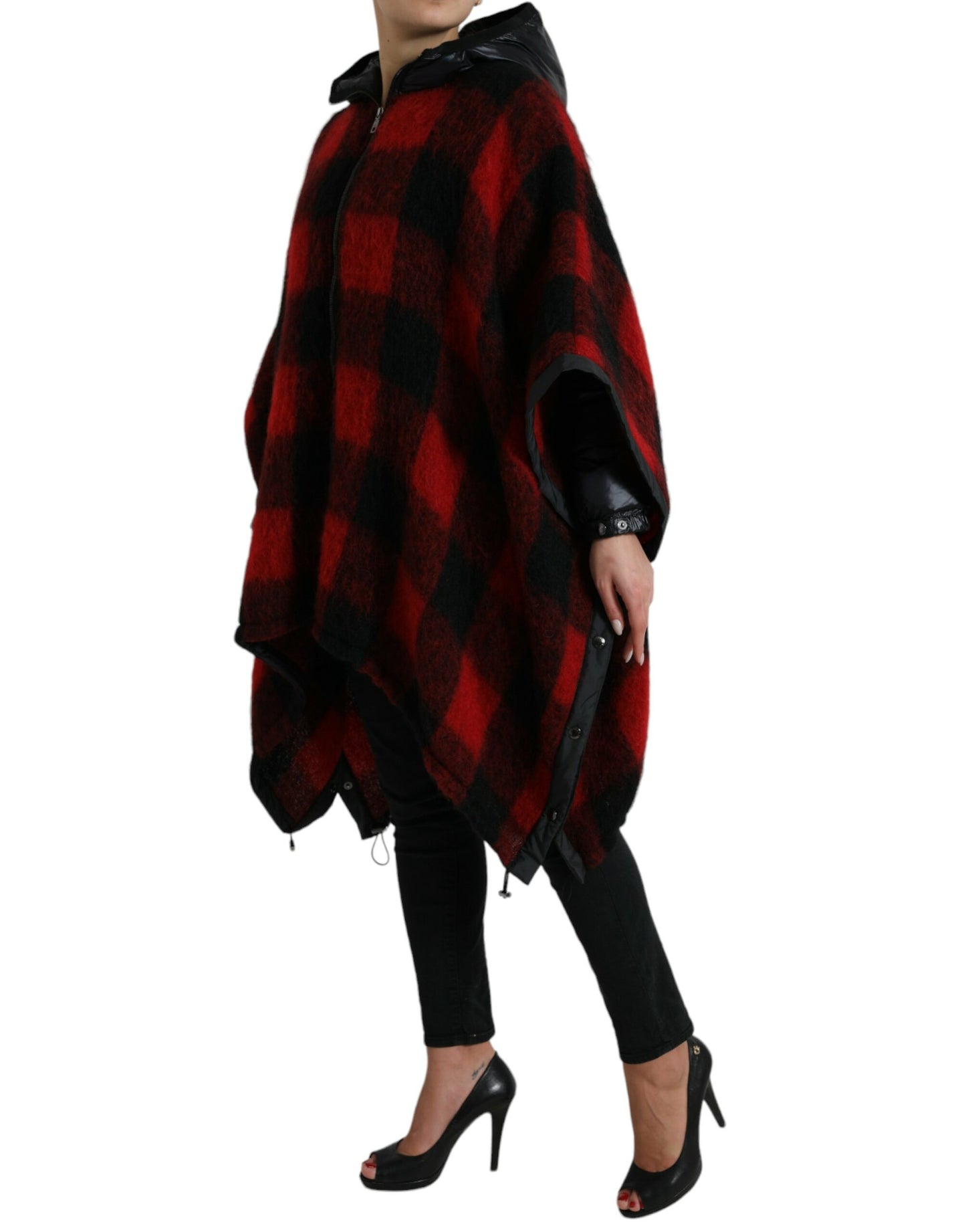 Κομψό μπουφάν Buffalo Check Poncho