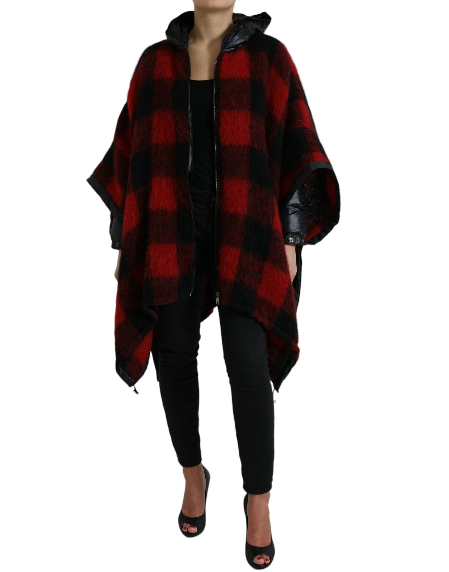 Κομψό μπουφάν Buffalo Check Poncho