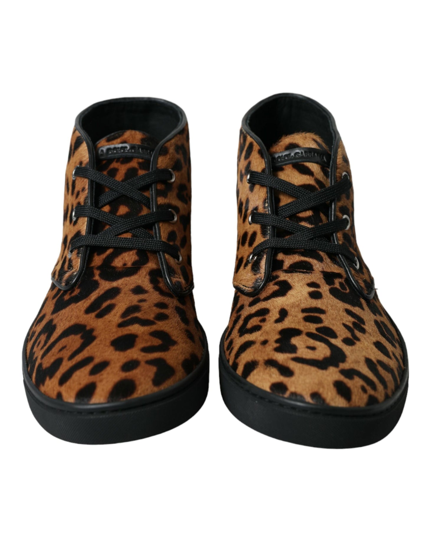 Κομψά αθλητικά παπούτσια με Leopard Print Mid-Top