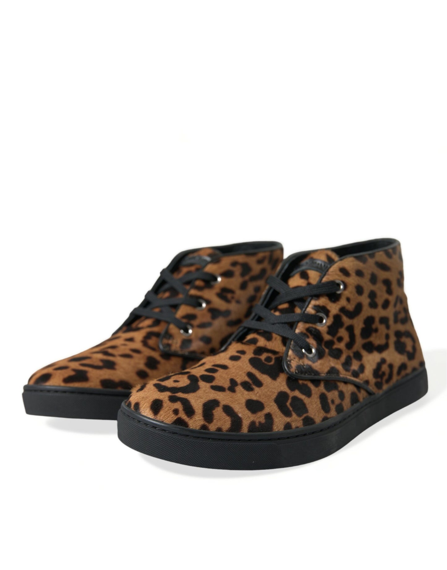 Κομψά αθλητικά παπούτσια με Leopard Print Mid-Top