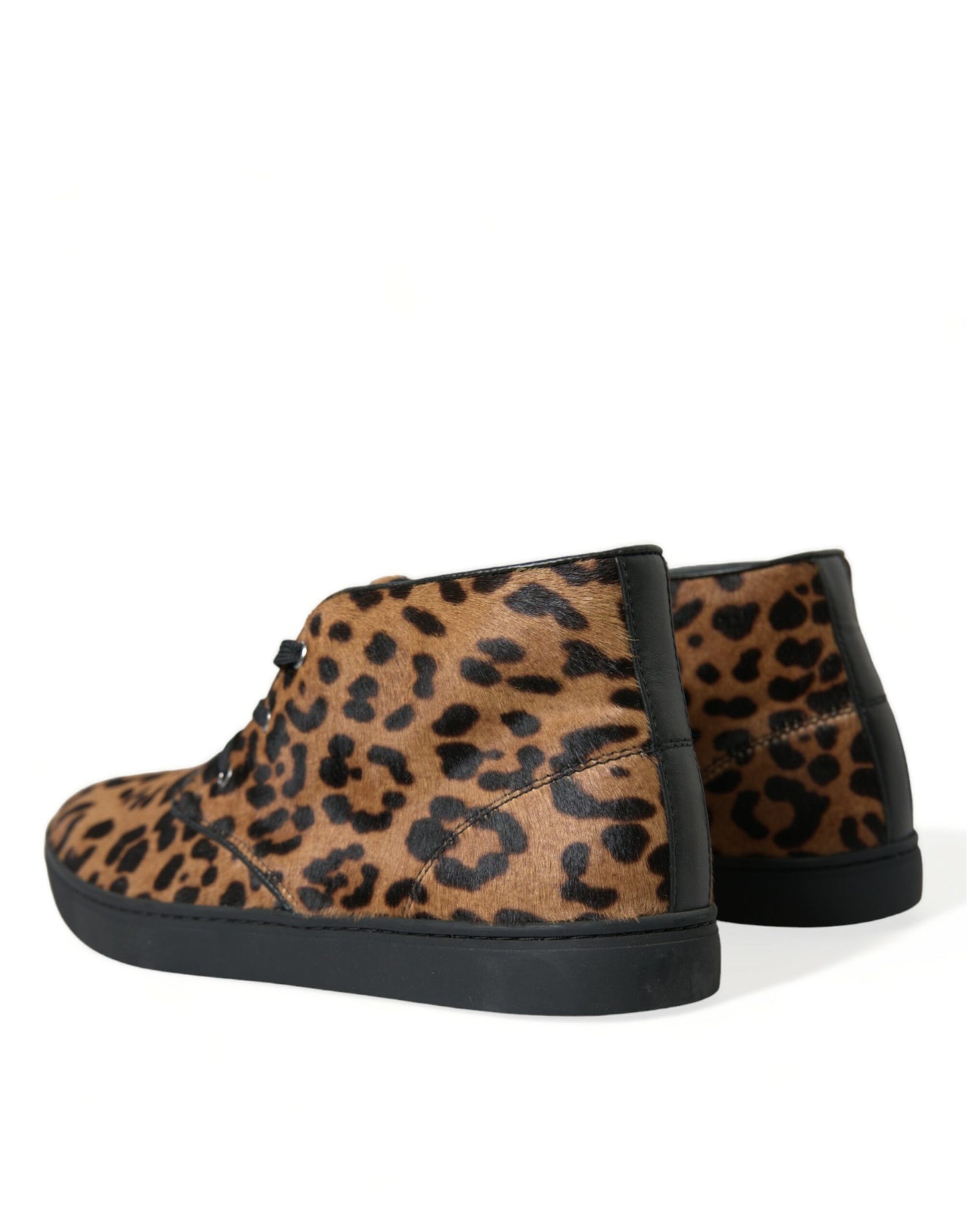 Κομψά αθλητικά παπούτσια με Leopard Print Mid-Top