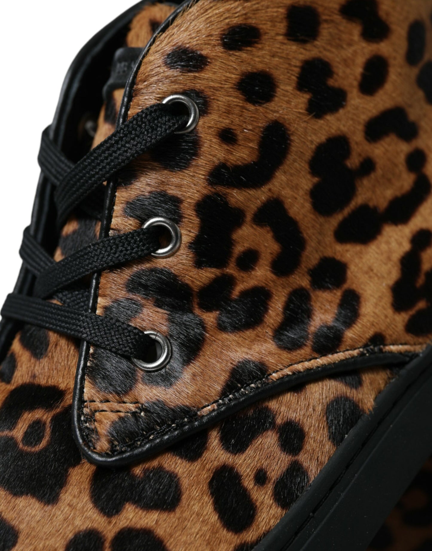 Κομψά αθλητικά παπούτσια με Leopard Print Mid-Top