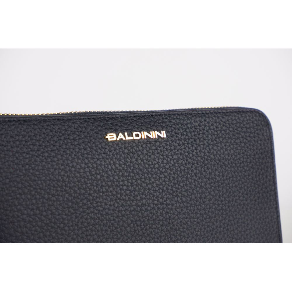 Elegant Leather Zip Wallet - Timeless Accessory