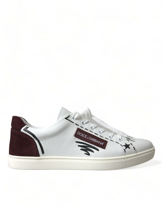 Αποκλειστικά λευκά αθλητικά παπούτσια Bordeaux Low Top