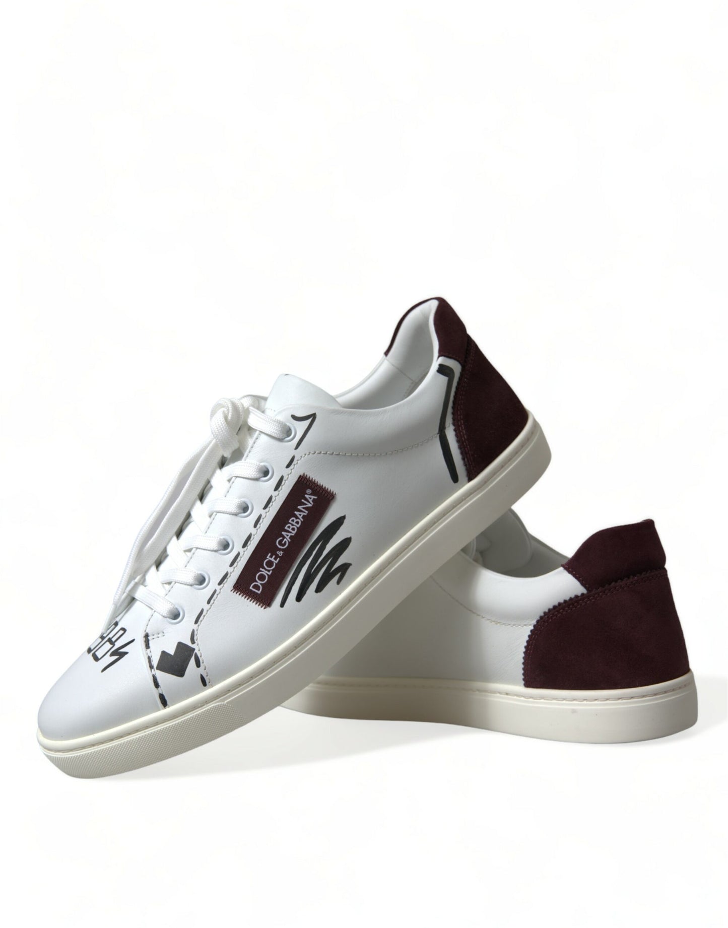 Αποκλειστικά λευκά αθλητικά παπούτσια Bordeaux Low Top