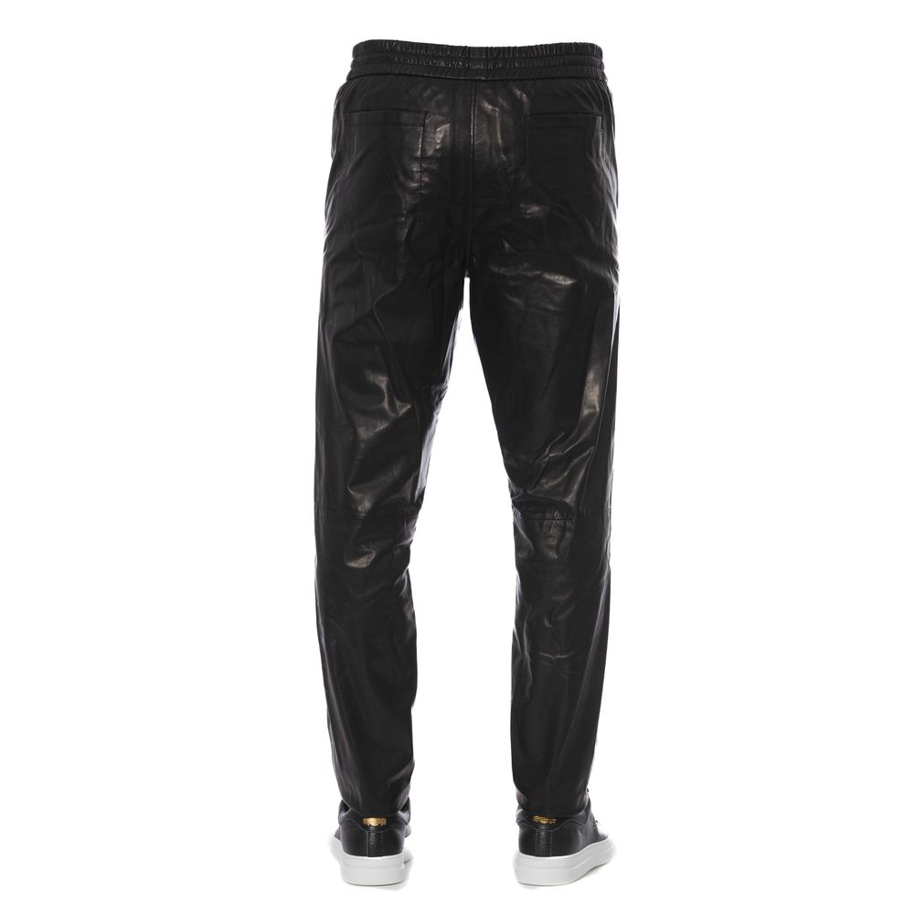 Black Leather Men Pants