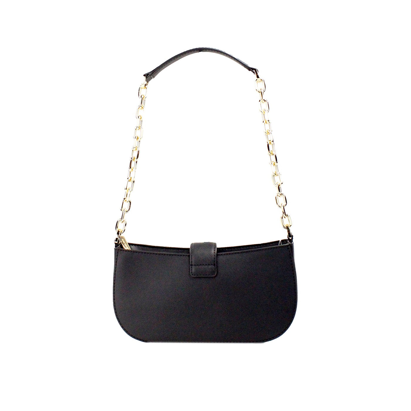 Τσάντα χιαστί ώμου Carmen Small Black Haircalf Pouchette