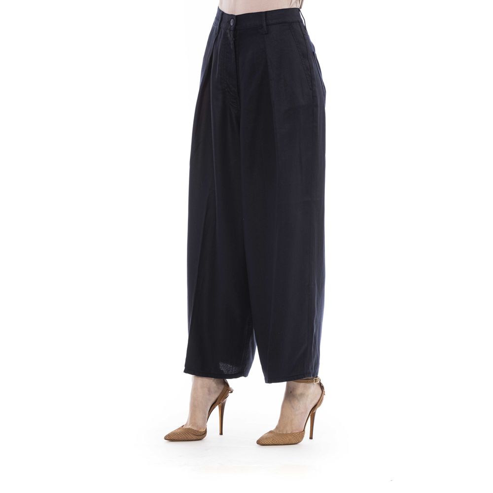 Black Cotton Women Pant