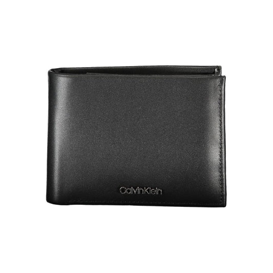 Sleek Black Leather Wallet for Men