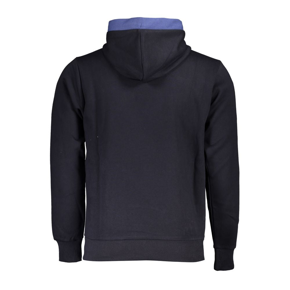 Classic Blue Contrast Hooded Sweatshirt