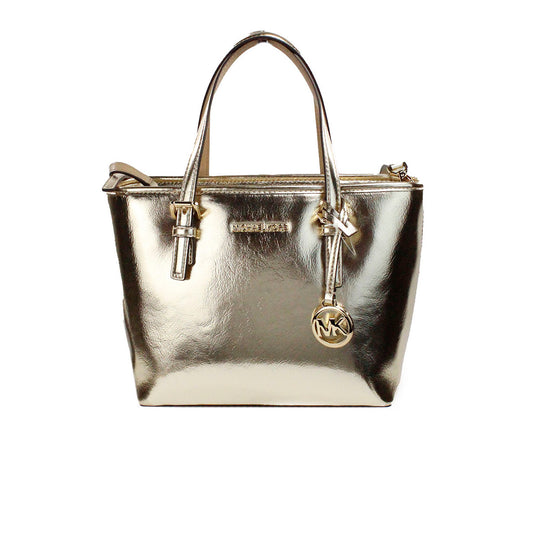 Jet Set Pale Gold Metallic XS Carryall Top Zip Tote Τσάντα Τσάντα