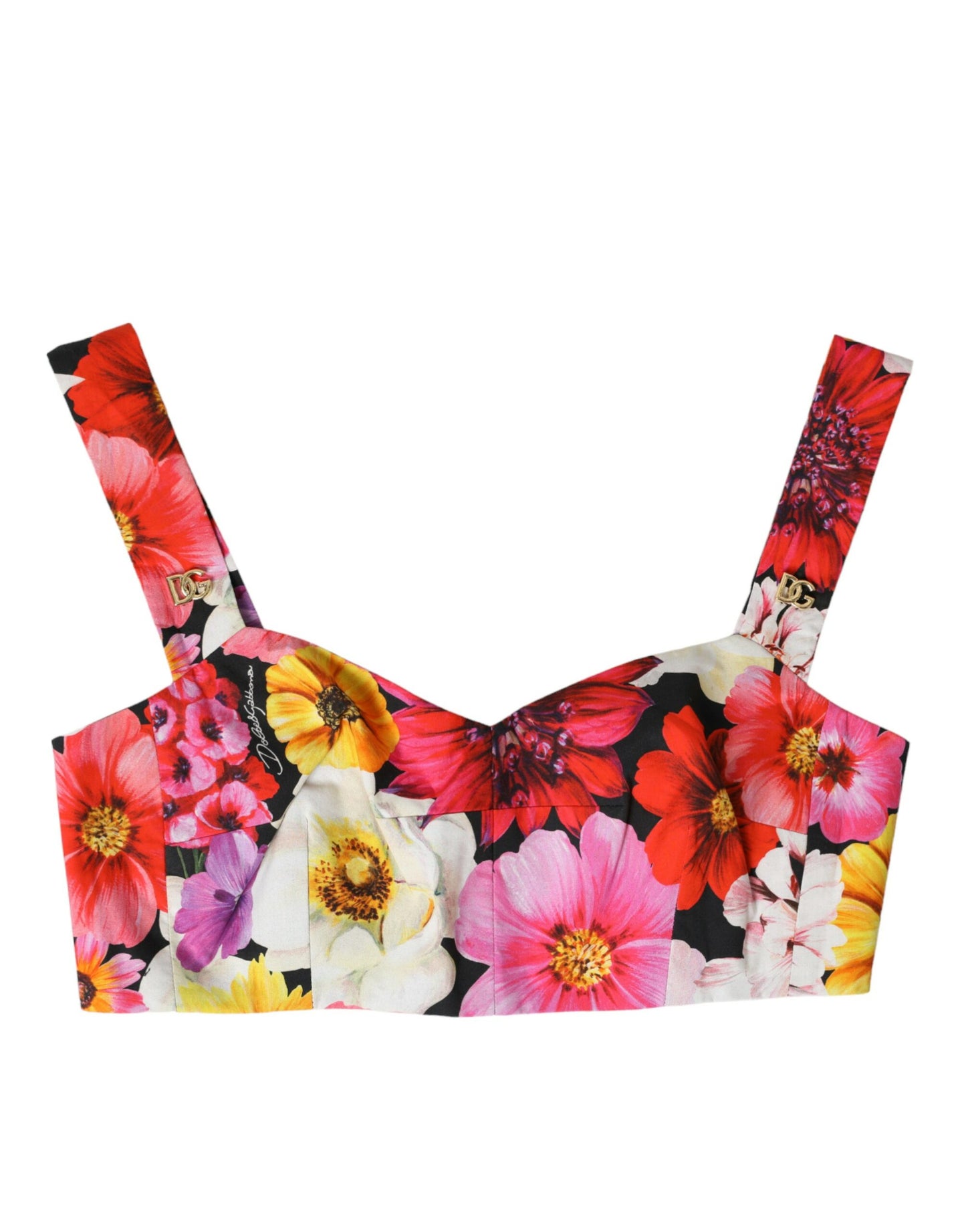 Εκλεκτό Floral Bustier Crop Top