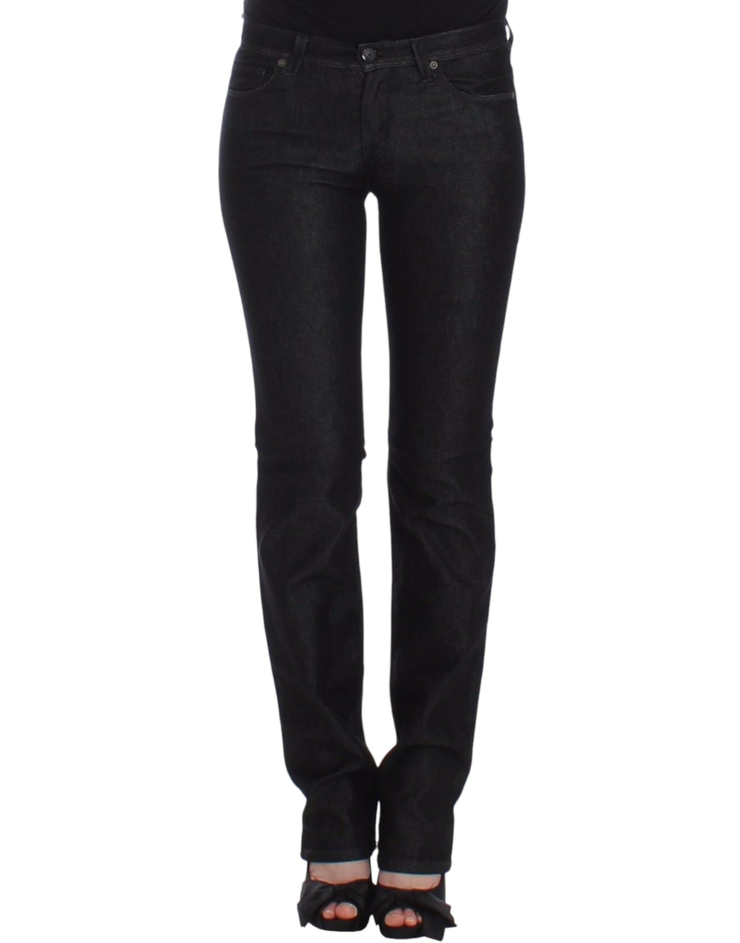 Chic μαύρο Slim Skinny Jeans