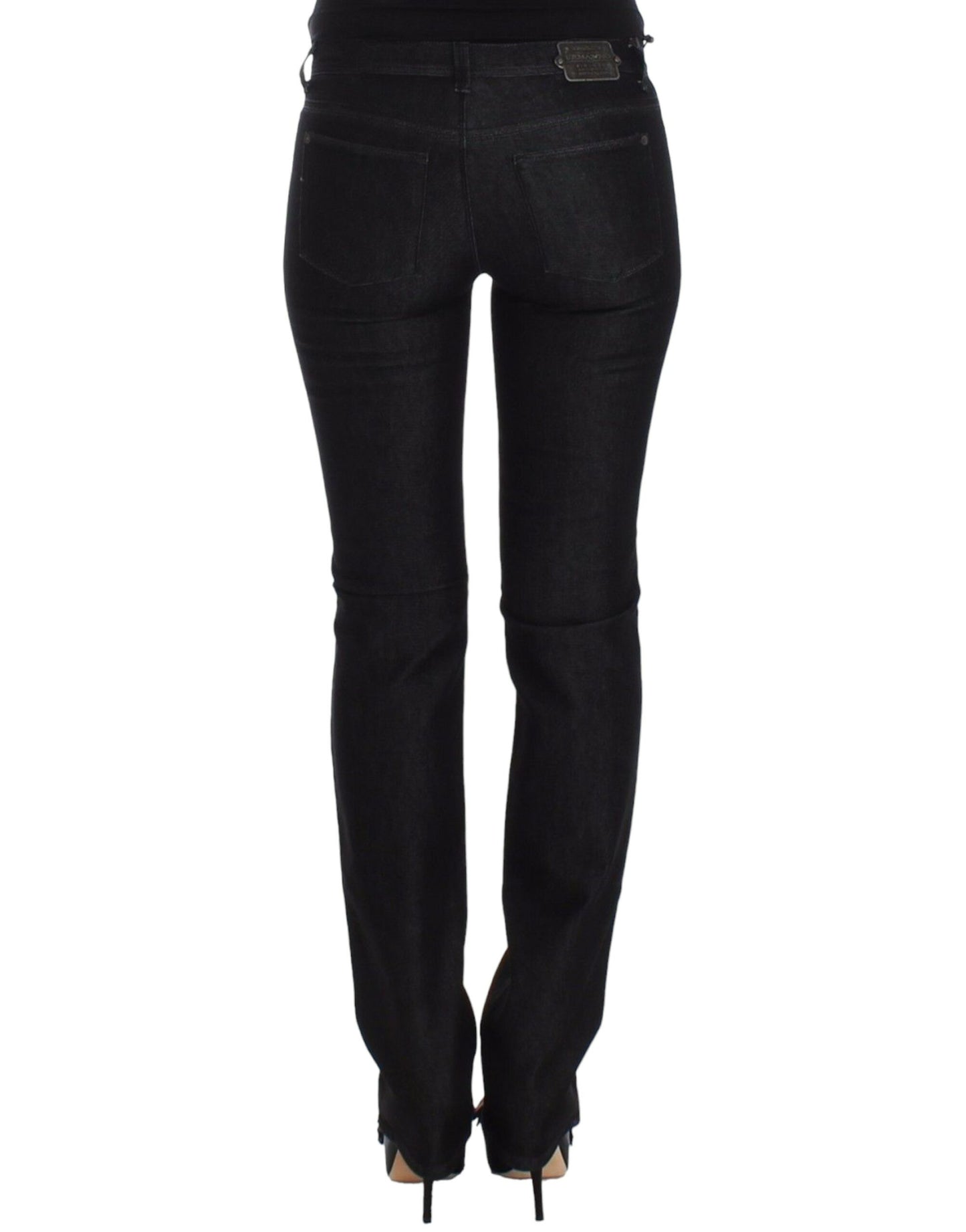 Chic μαύρο Slim Skinny Jeans