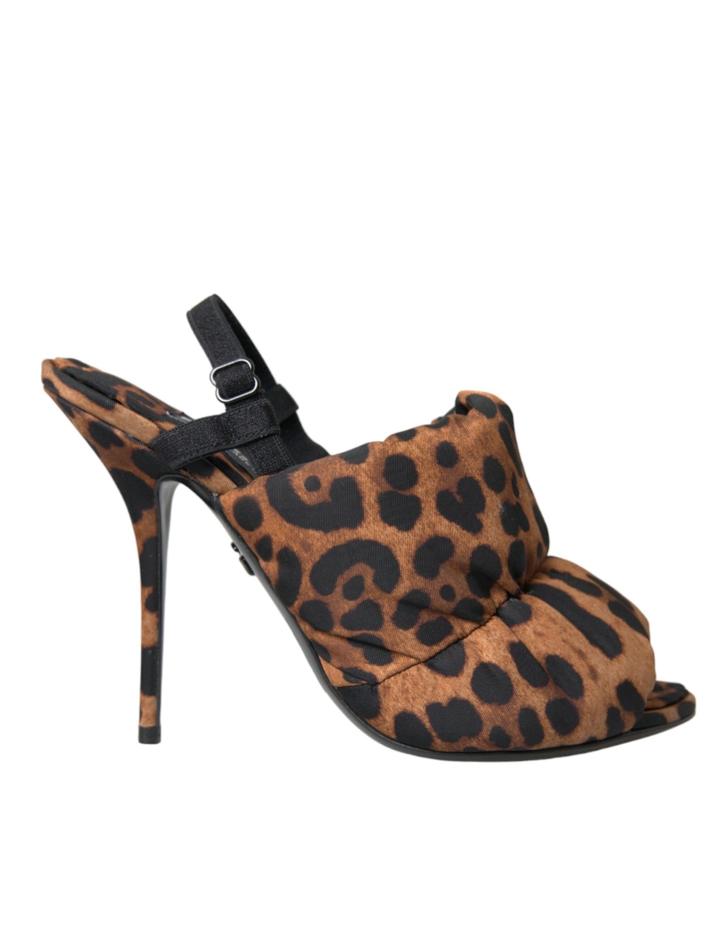 Καφέ Leopard Slingback Heels Σανδάλια Παπούτσια