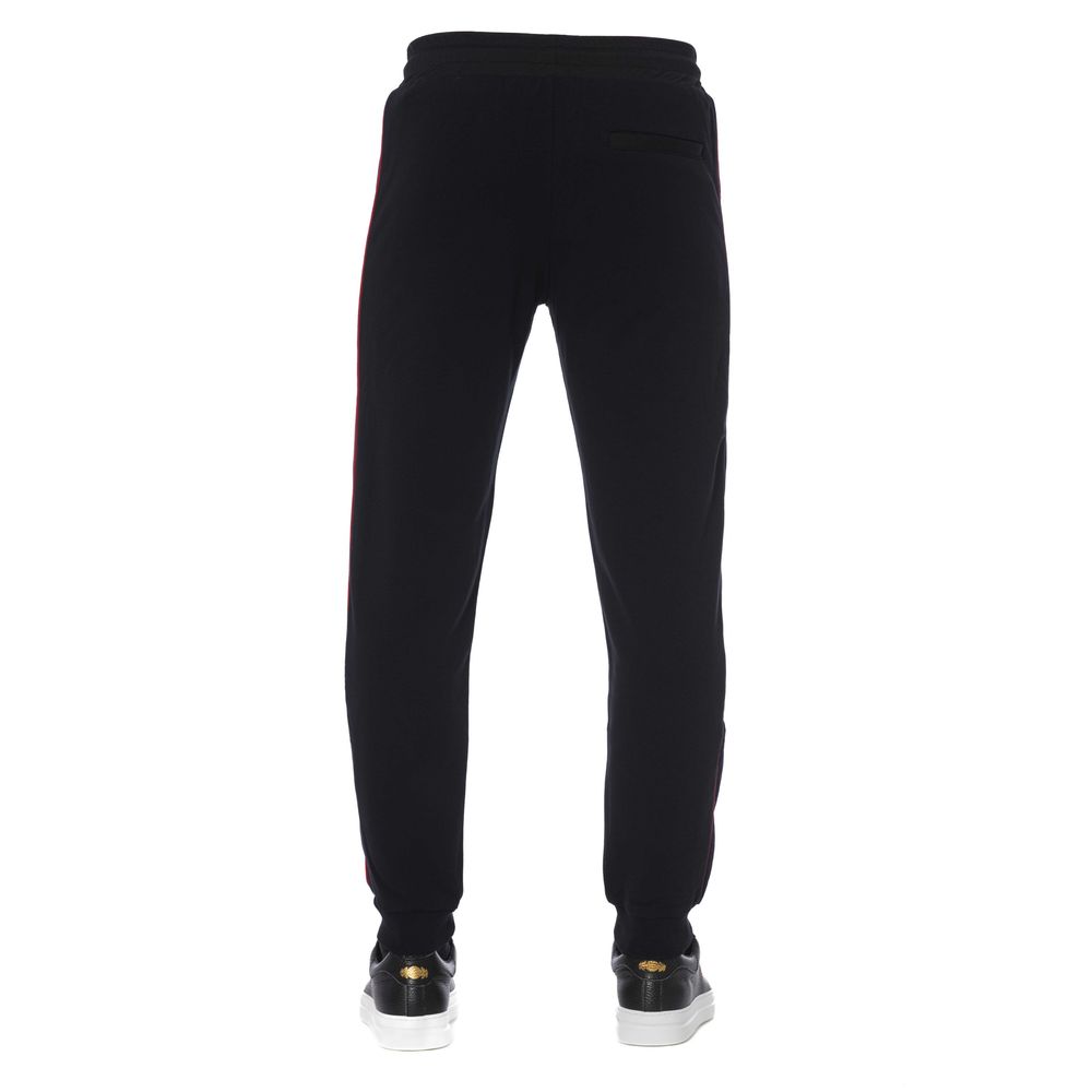 Black Cotton Men Sports Pant